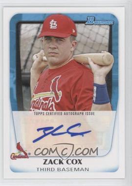 2011 Bowman - Prospects Autograph #BPA-ZC - Zack Cox