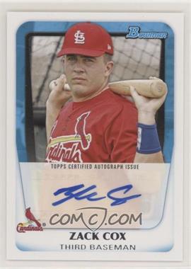 2011 Bowman - Prospects Autograph #BPA-ZC - Zack Cox