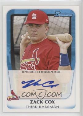 2011 Bowman - Prospects Autograph #BPA-ZC - Zack Cox