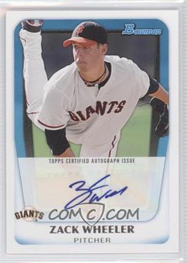 2011 Bowman - Prospects Autograph #BPA-ZW - Zack Wheeler