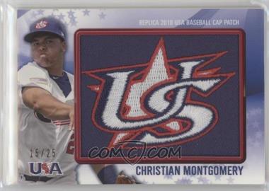 2011 Bowman - Replica 2010 USA Baseball Patch #USA-12 - Christian Montgomery /25