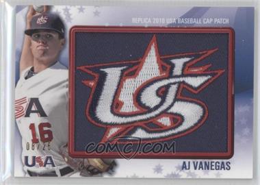 2011 Bowman - Replica 2010 USA Baseball Patch #USA-20 - AJ Vanegas /25