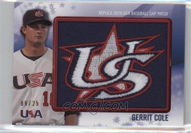 2011 Bowman - Replica 2010 USA Baseball Patch #USA-25 - Gerrit Cole /25