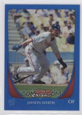 2011 Bowman Chrome - [Base] - Blue Refractor #107 - Jayson Werth /150