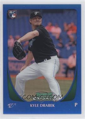 2011 Bowman Chrome - [Base] - Blue Refractor #181 - Kyle Drabek /150