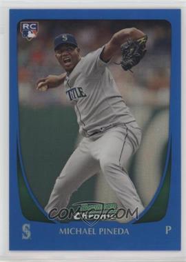 2011 Bowman Chrome - [Base] - Blue Refractor #216 - Michael Pineda /150