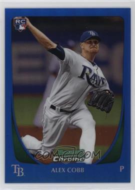 2011 Bowman Chrome - [Base] - Blue Refractor #217 - Alex Cobb /150