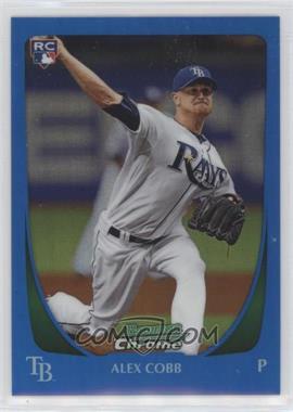 2011 Bowman Chrome - [Base] - Blue Refractor #217 - Alex Cobb /150