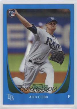 2011 Bowman Chrome - [Base] - Blue Refractor #217 - Alex Cobb /150