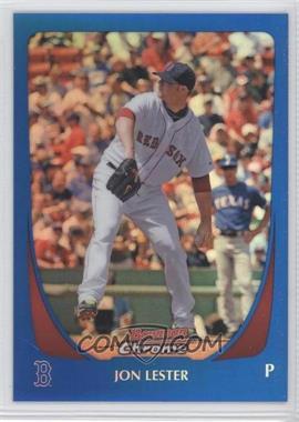 2011 Bowman Chrome - [Base] - Blue Refractor #35 - Jon Lester /150