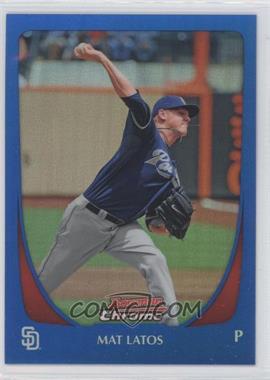 2011 Bowman Chrome - [Base] - Blue Refractor #47 - Mat Latos /150