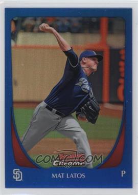 2011 Bowman Chrome - [Base] - Blue Refractor #47 - Mat Latos /150