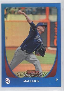 2011 Bowman Chrome - [Base] - Blue Refractor #47 - Mat Latos /150