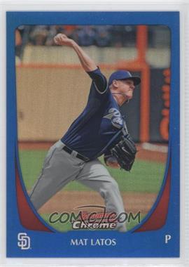 2011 Bowman Chrome - [Base] - Blue Refractor #47 - Mat Latos /150