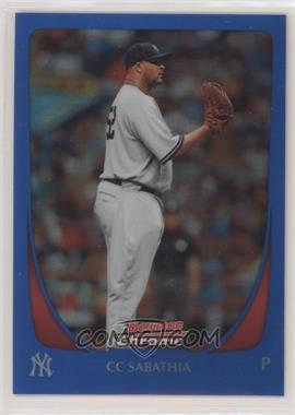 2011 Bowman Chrome - [Base] - Blue Refractor #48 - CC Sabathia /150