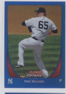 2011 Bowman Chrome - [Base] - Blue Refractor #57 - Phil Hughes /150