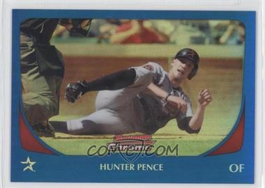 2011 Bowman Chrome - [Base] - Blue Refractor #77 - Hunter Pence /150