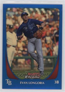 2011 Bowman Chrome - [Base] - Blue Refractor #95 - Evan Longoria /150