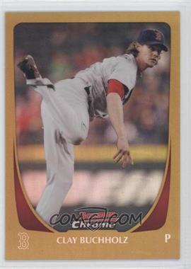 2011 Bowman Chrome - [Base] - Gold Refractor #116 - Clay Buchholz /50