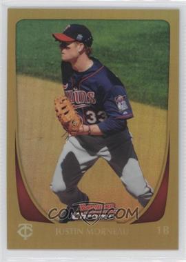 2011 Bowman Chrome - [Base] - Gold Refractor #157 - Justin Morneau /50