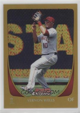 2011 Bowman Chrome - [Base] - Gold Refractor #167 - Vernon Wells /50