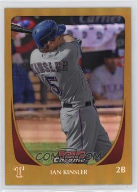 2011 Bowman Chrome - [Base] - Gold Refractor #30 - Ian Kinsler /50