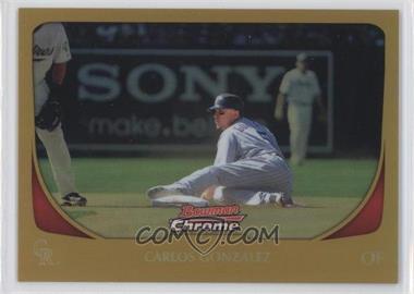 2011 Bowman Chrome - [Base] - Gold Refractor #33 - Carlos Gonzalez /50