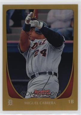 2011 Bowman Chrome - [Base] - Gold Refractor #36 - Miguel Cabrera /50 [EX to NM]