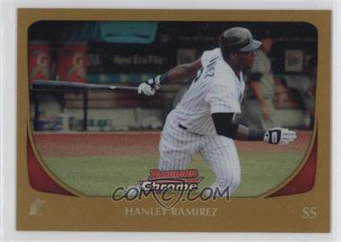 2011 Bowman Chrome - [Base] - Gold Refractor #8 - Hanley Ramirez /50