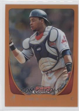 2011 Bowman Chrome - [Base] - Orange Refractor #6 - Carlos Santana /25