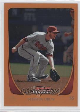 2011 Bowman Chrome - [Base] - Orange Refractor #86 - Stephen Drew /25