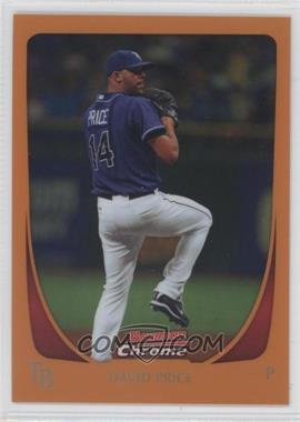 2011 Bowman Chrome - [Base] - Orange Refractor #92 - David Price /25