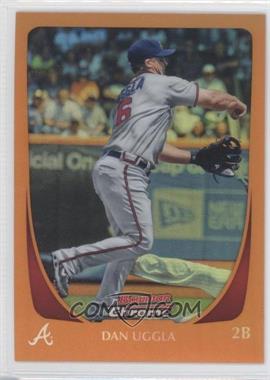 2011 Bowman Chrome - [Base] - Orange Refractor #93 - Dan Uggla /25