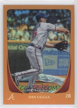 2011 Bowman Chrome - [Base] - Orange Refractor #93 - Dan Uggla /25