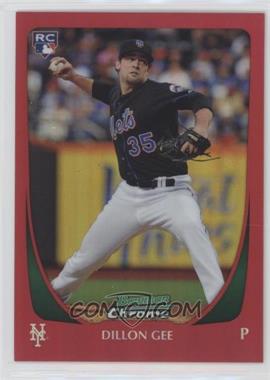 2011 Bowman Chrome - [Base] - Red Refractor #192 - Dillon Gee /5