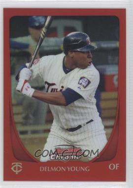 2011 Bowman Chrome - [Base] - Red Refractor #61 - Delmon Young /5