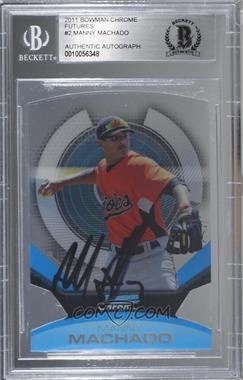 2011 Bowman Chrome - Futures #2 - Manny Machado [BAS BGS Authentic]