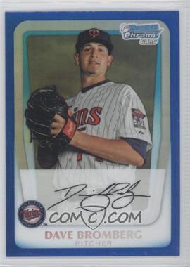 2011 Bowman Chrome - Prospects - Blue Refractor #BCP158 - Dave Bromberg /150