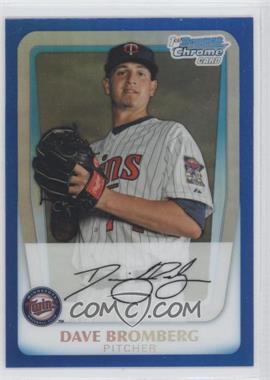 2011 Bowman Chrome - Prospects - Blue Refractor #BCP158 - Dave Bromberg /150