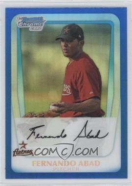 2011 Bowman Chrome - Prospects - Blue Refractor #BCP219 - Fernando Abad /150