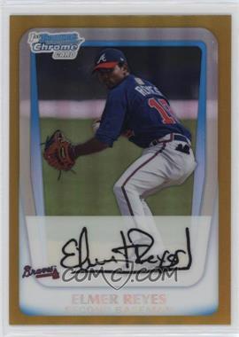 2011 Bowman Chrome - Prospects - Gold Refractor #BCP145 - Elmer Reyes /50