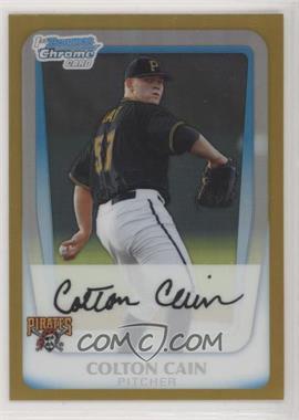 2011 Bowman Chrome - Prospects - Gold Refractor #BCP191 - Colton Cain /50
