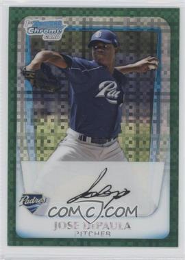 2011 Bowman Chrome - Prospects - Green X-Fractor #BCP119 - Jose DePaula