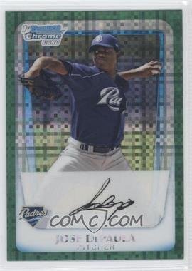 2011 Bowman Chrome - Prospects - Green X-Fractor #BCP119 - Jose DePaula