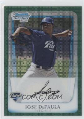 2011 Bowman Chrome - Prospects - Green X-Fractor #BCP119 - Jose DePaula