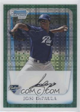 2011 Bowman Chrome - Prospects - Green X-Fractor #BCP119 - Jose DePaula