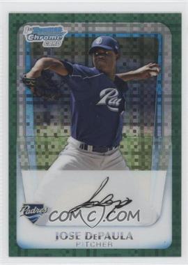 2011 Bowman Chrome - Prospects - Green X-Fractor #BCP119 - Jose DePaula