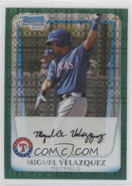 2011 Bowman Chrome - Prospects - Green X-Fractor #BCP153 - Miguel Velazquez