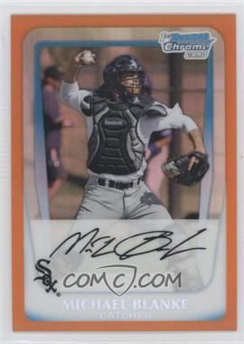 2011 Bowman Chrome - Prospects - Orange Refractor #BCP195 - Michael Blanke /25