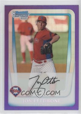 2011 Bowman Chrome - Prospects - Purple Refractor #BCP142 - Jon Pettibone /799